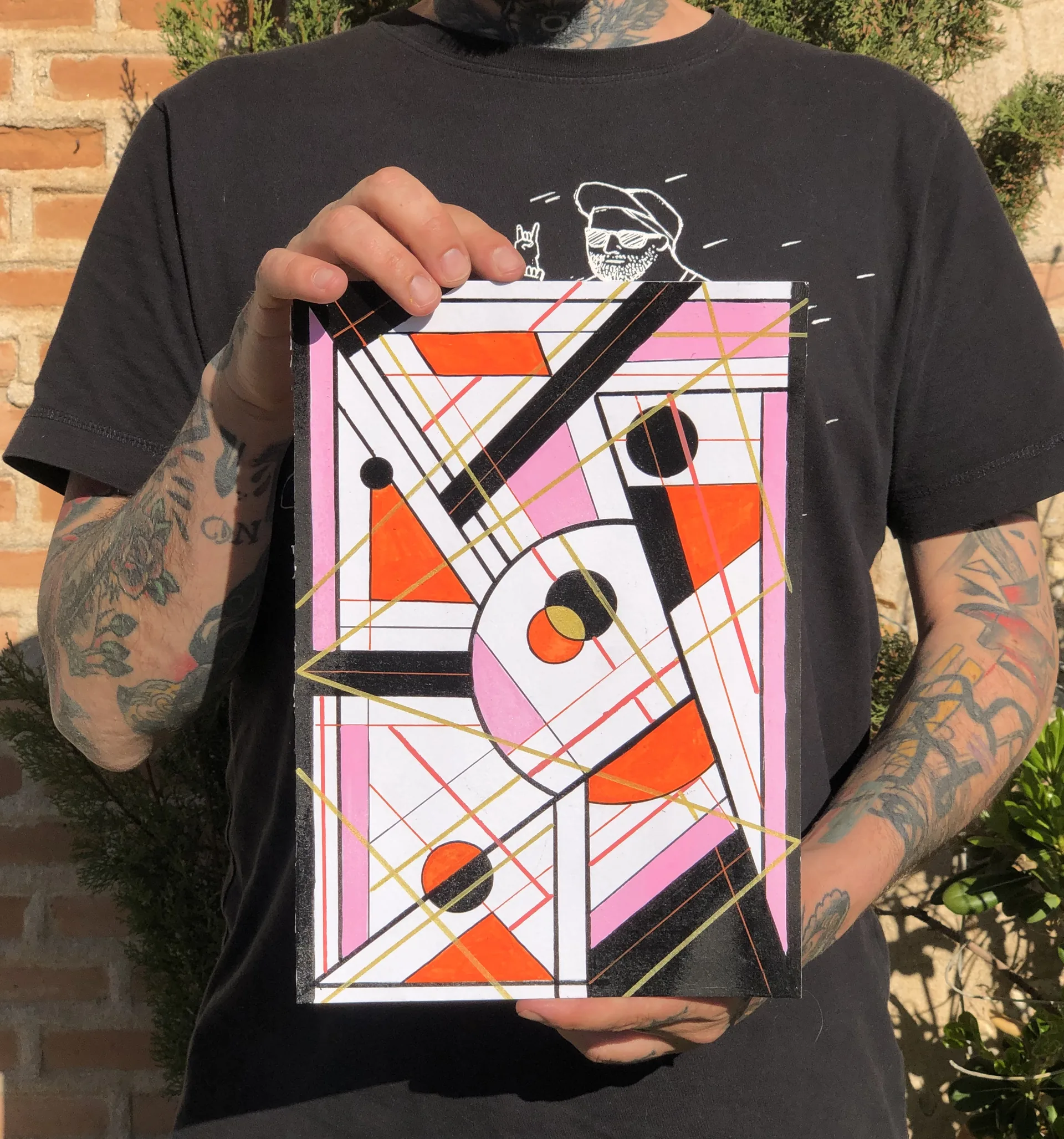 Cuadro geométrico · Qbos Body Art